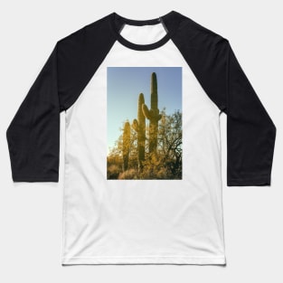 Three Saguaros Baseball T-Shirt